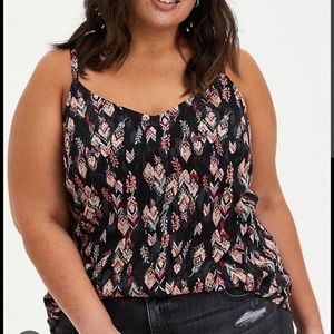Torrid Size 1 Ava Stretch Challis Cami